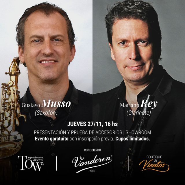 Conociendo Vandoren presentación y prueba de accesorios