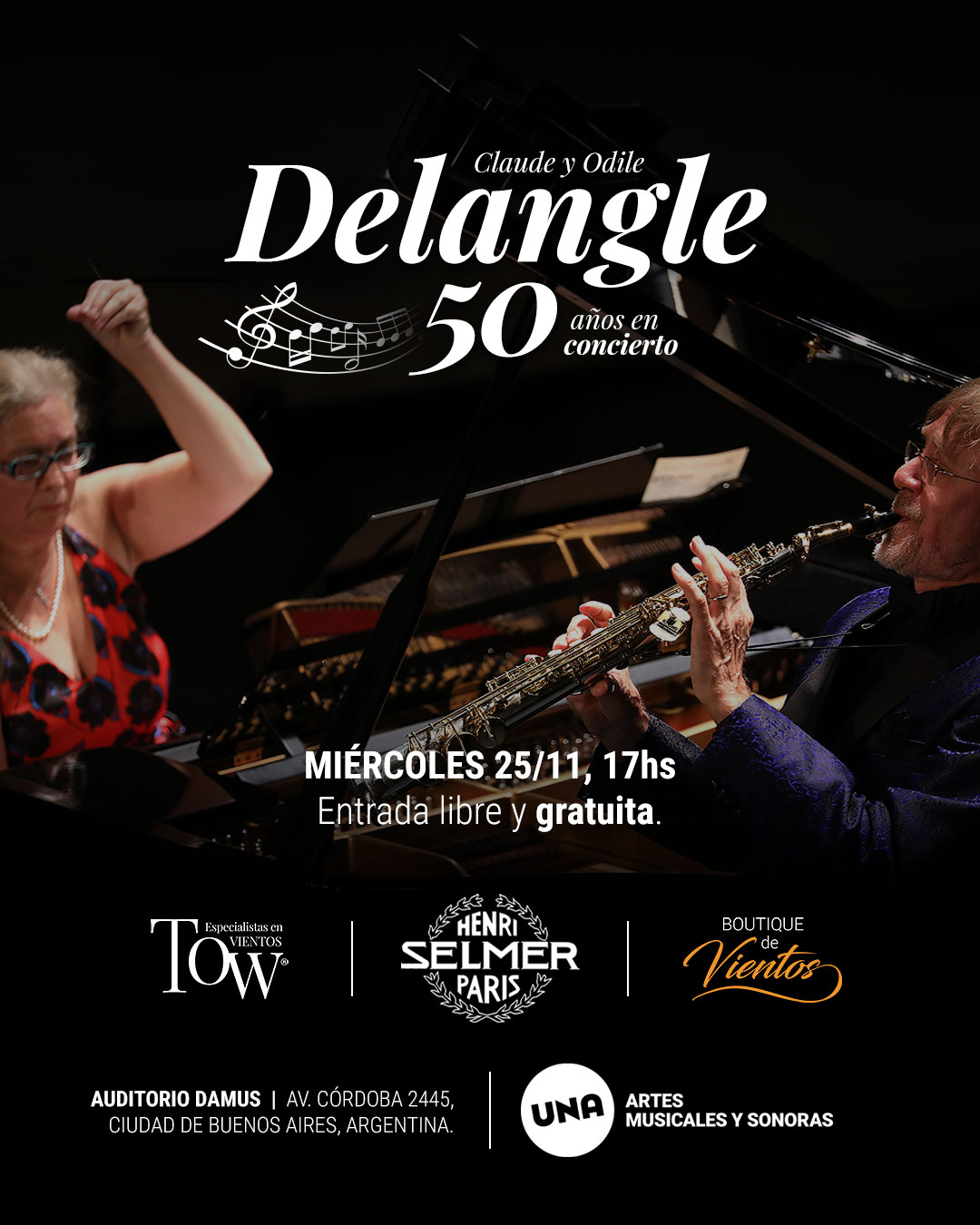 Concierto 50 años Dúo Delangle.